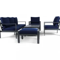 Premium loungegrupp i underhållsfritt aluminium | Hamnviken