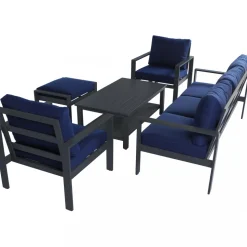 Premium loungegrupp i underhållsfritt aluminium | Hamnviken