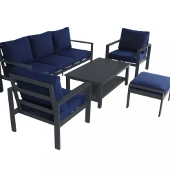 Premium loungegrupp i underhållsfritt aluminium | Hamnviken