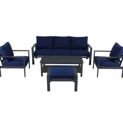 Premium loungegrupp i underhållsfritt aluminium | Hamnviken