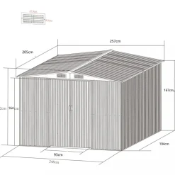 Redskapsbod 5,3m² | Dubbel skjutdörr | Bas ingår