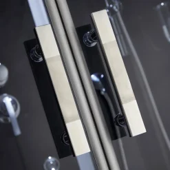 Rektangulär duschkabin med jacuzzi-badkar