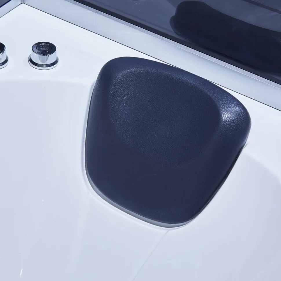 Rektangulär duschkabin med jacuzzi-badkar