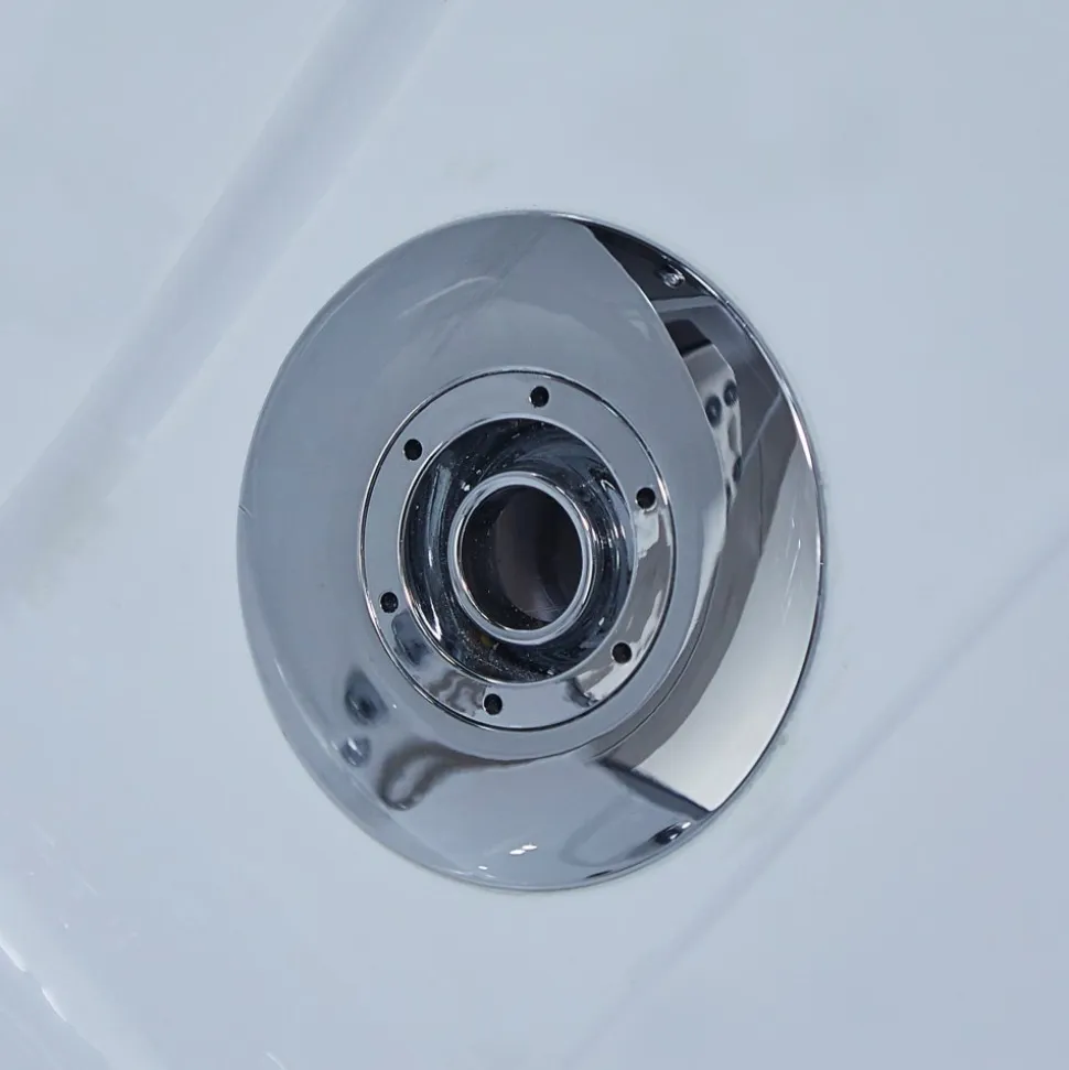 Rektangulär duschkabin med jacuzzi-badkar