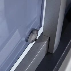 Rektangulär duschkabin med jacuzzi-badkar