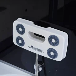 Rektangulär duschkabin med jacuzzi-badkar