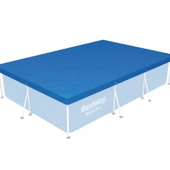Rektangulärt poolöverdrag Flowclear | Blå - 3x2m