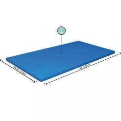 Rektangulärt poolöverdrag Flowclear | Blå - 3x2m
