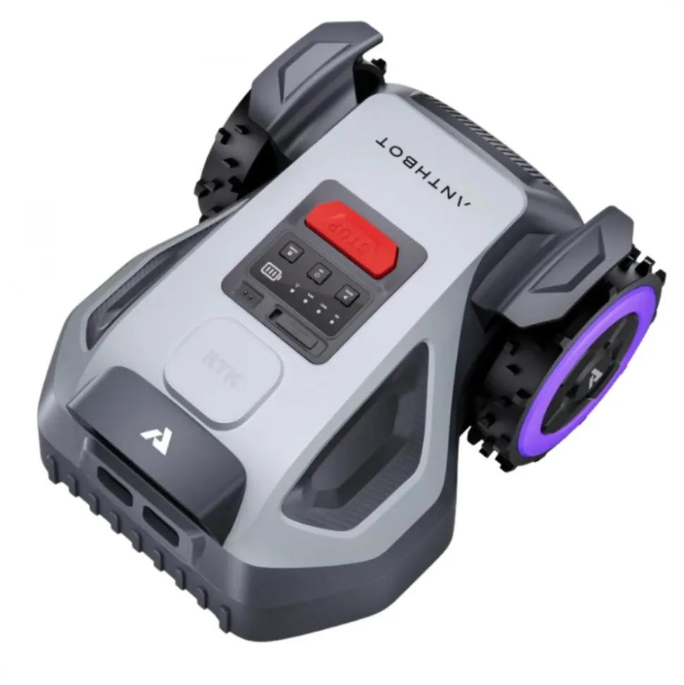 Robotgräsklippare utan begränsningskabel 500 m² | Centimeterprecision med RTK + AI Vision | ANTHBOT M5