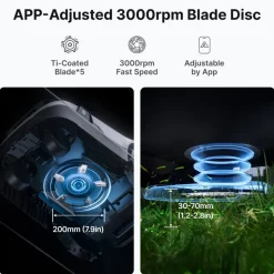 Robotgräsklippare utan slinga 3600m² | Full-Band RTK + 4 AI-kameror | ANTHBOT Genie 3000