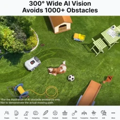 Robotgräsklippare utan slinga 3600m² | Full-Band RTK + 4 AI-kameror | ANTHBOT Genie 3000