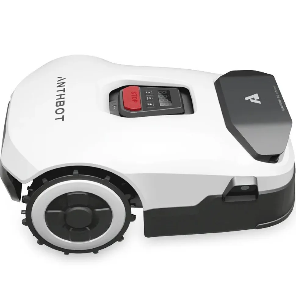 Robotgräsklippare utan slinga 2000m² | RTK + 3D Vision med 4 AI-kameror | ANTHBOT Genie 1000