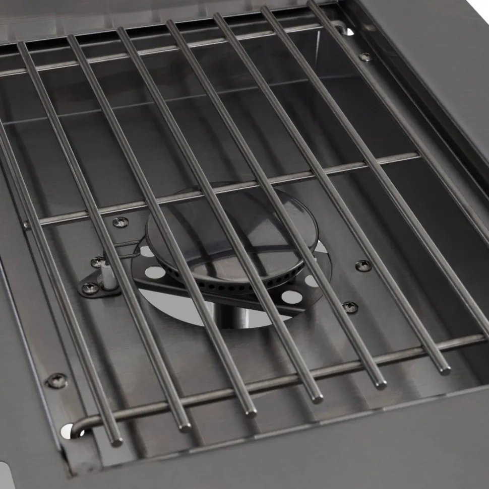 Rostfri gasolgrill med varmluftsfunktion | Malibu/Nashville Blackline