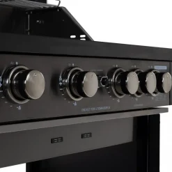 Rostfri gasolgrill med varmluftsfunktion | Malibu/Nashville Blackline