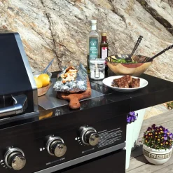 Rostfri gasolgrill/utekök | Varmluftsfunktion | New Orleans Blackline