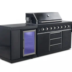 Rostfri gasolgrill/utekök | Varmluftsfunktion | New Orleans Blackline