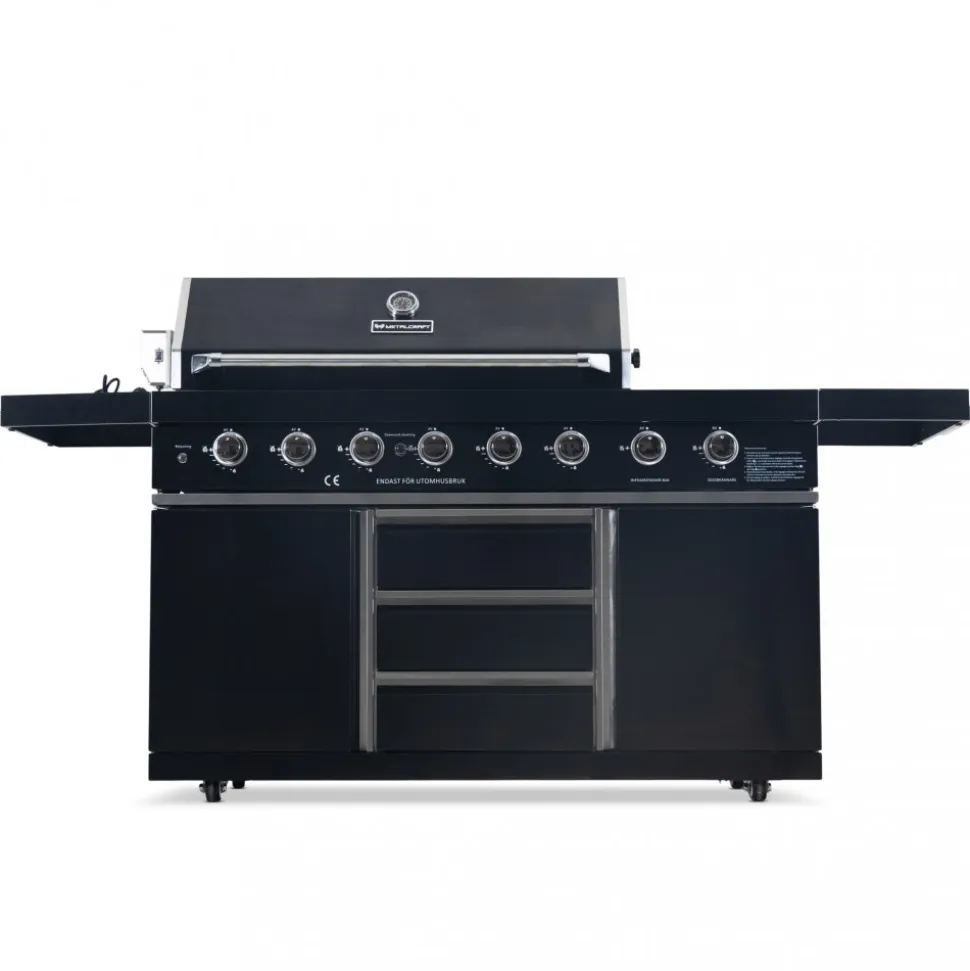 Rostfri gasolgrill/utekök | Varmluftsfunktion | New Orleans Blackline