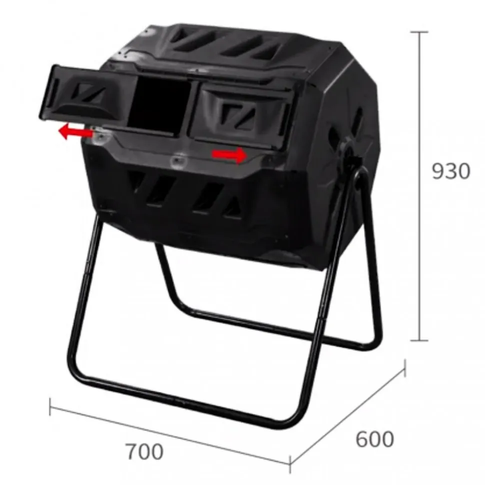 Roterande varmkompost / komposttrumma 160 liter