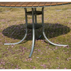 Rund matgrupp utomhus 6 stolar | Stolar i metall | Ø135 cm  Glänta