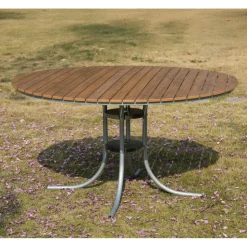 Rund matgrupp utomhus 6 stolar | Stolar i metall | Ø135 cm  Glänta