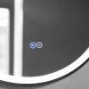 Rund spegel med hängrem | LED-belysning & anti-fog-funktion