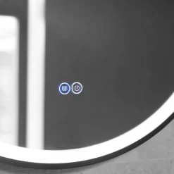 Rund spegel med hängrem | LED-belysning & anti-fog-funktion