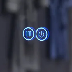 Rund spegel med hängrem | LED-belysning & anti-fog-funktion