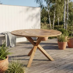 Runt Matbord i teak | 150 cm Diameter | Solö