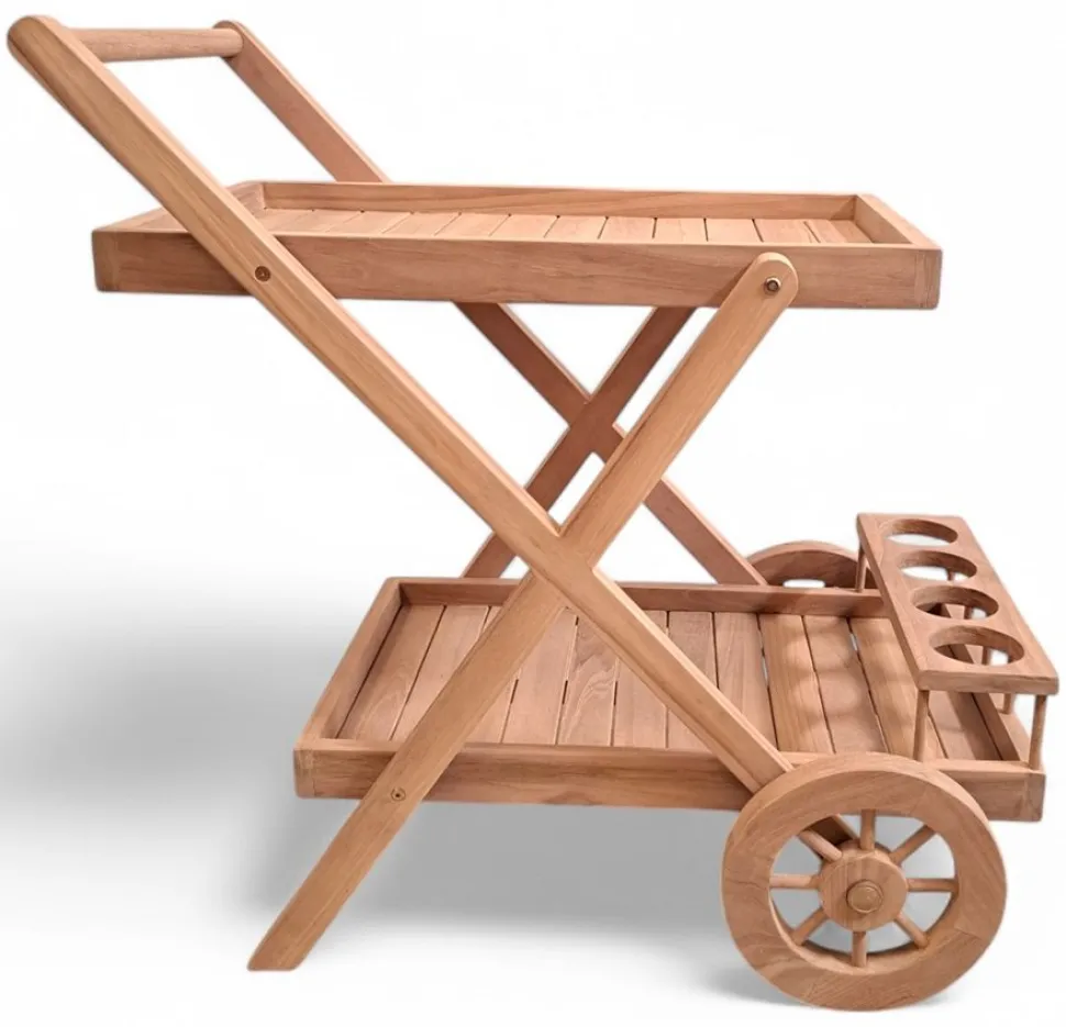 Serveringsvagn Teak | 84x55x83 cm | Saltö