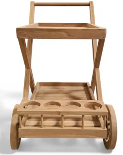 Serveringsvagn Teak | 84x55x83 cm | Saltö