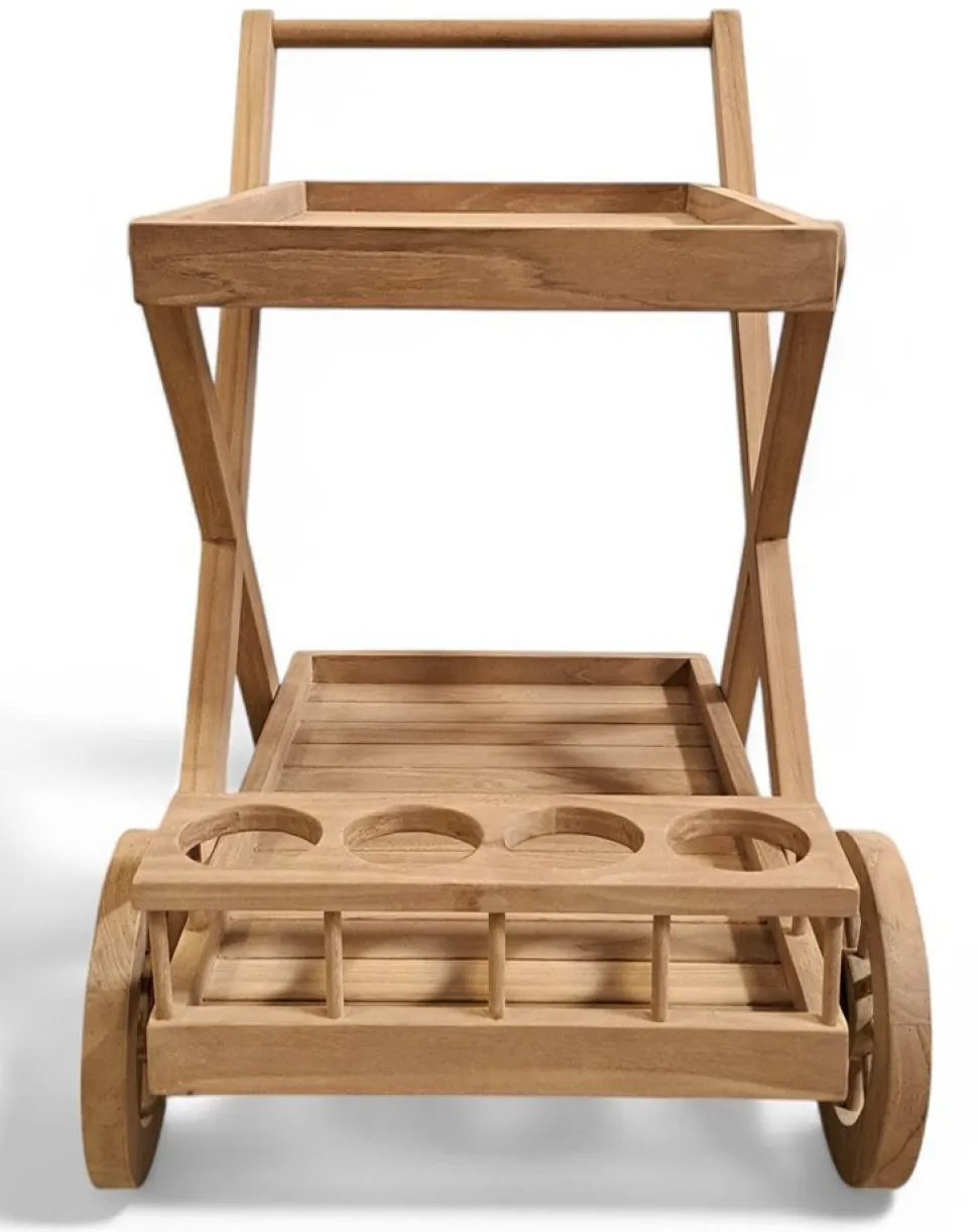 Serveringsvagn Teak | 84x55x83 cm | Saltö