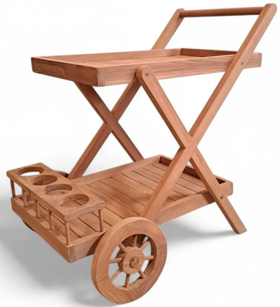 Serveringsvagn Teak | 84x55x83 cm | Saltö