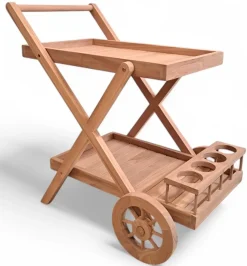 Serveringsvagn Teak | 84x55x83 cm | Saltö