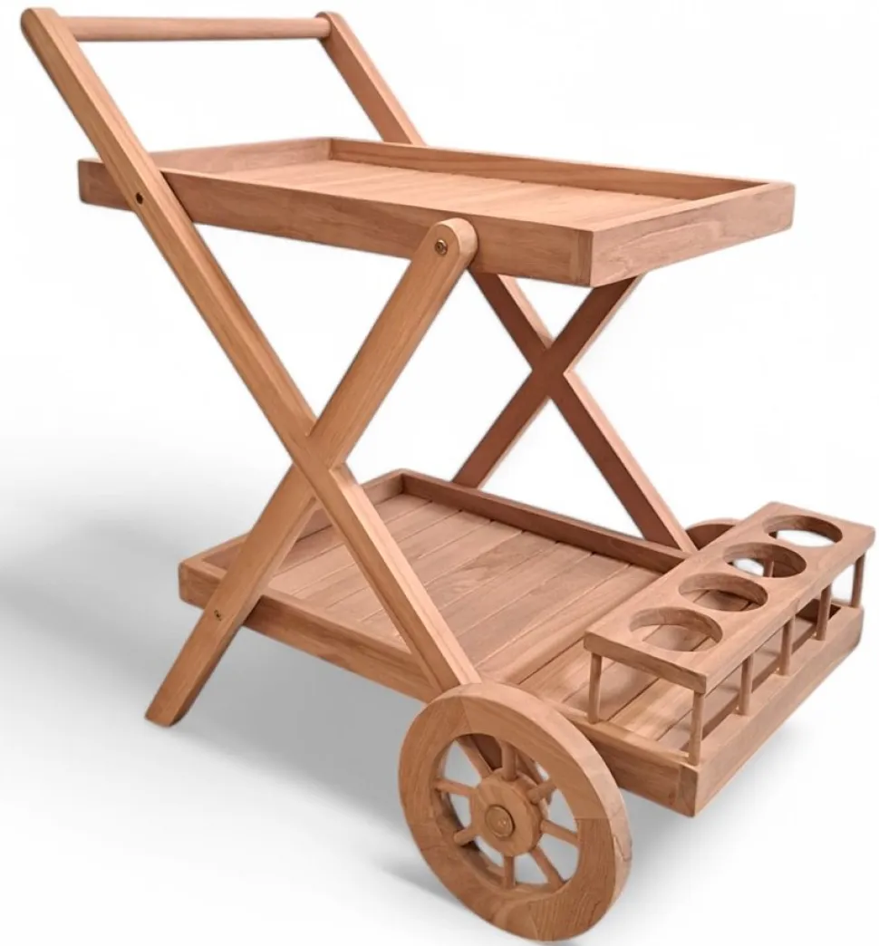 Serveringsvagn Teak | 84x55x83 cm | Saltö