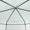 Sexkantigt plastväxthus 3,8m² | Stålram med PE-plastöverdrag