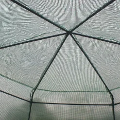 Sexkantigt plastväxthus 3,8m² | Stålram med PE-plastöverdrag