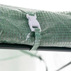 Sexkantigt plastväxthus 3,8m² | Stålram med PE-plastöverdrag