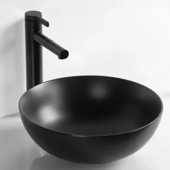Skålformat handfat 40cm | Mattsvart yta | Lyxig design