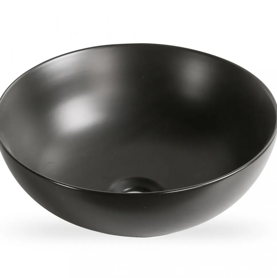 Skålformat handfat 40cm | Mattsvart yta | Lyxig design