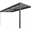 Slide roof veranda 3,9 x 3m | Skjutbart altantak | Kanalplast / Aluminium