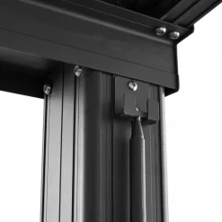Slide roof veranda 3,9 x 3m | Skjutbart altantak | Kanalplast / Aluminium
