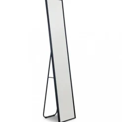 Smal helkroppsspegel 35x170 cm | Golvstående | Svart ram