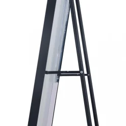 Smal helkroppsspegel 35x170 cm | Golvstående | Svart ram