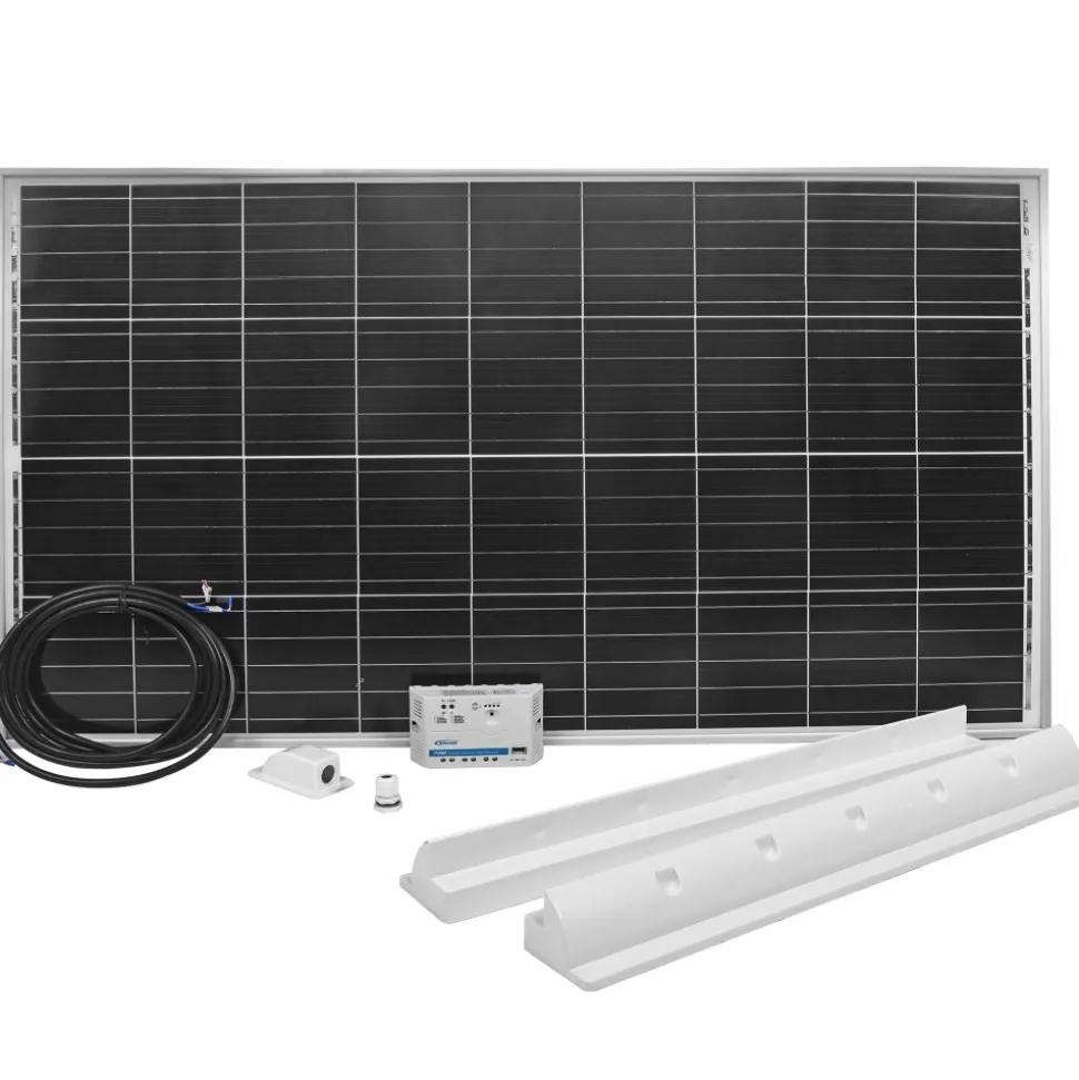 Solceller / Solpanel 160W, 12V | Till båt, husbil & husvagn
