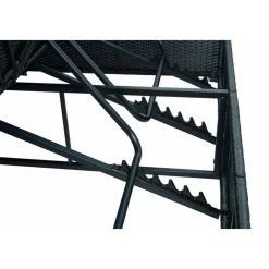 Solsäng 200×160 cm  Extra bred solsäng i svart | Glyxnäs