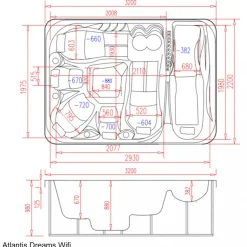 Spabad Atlantis Dreams WiFi - 6 personer | Lyfco