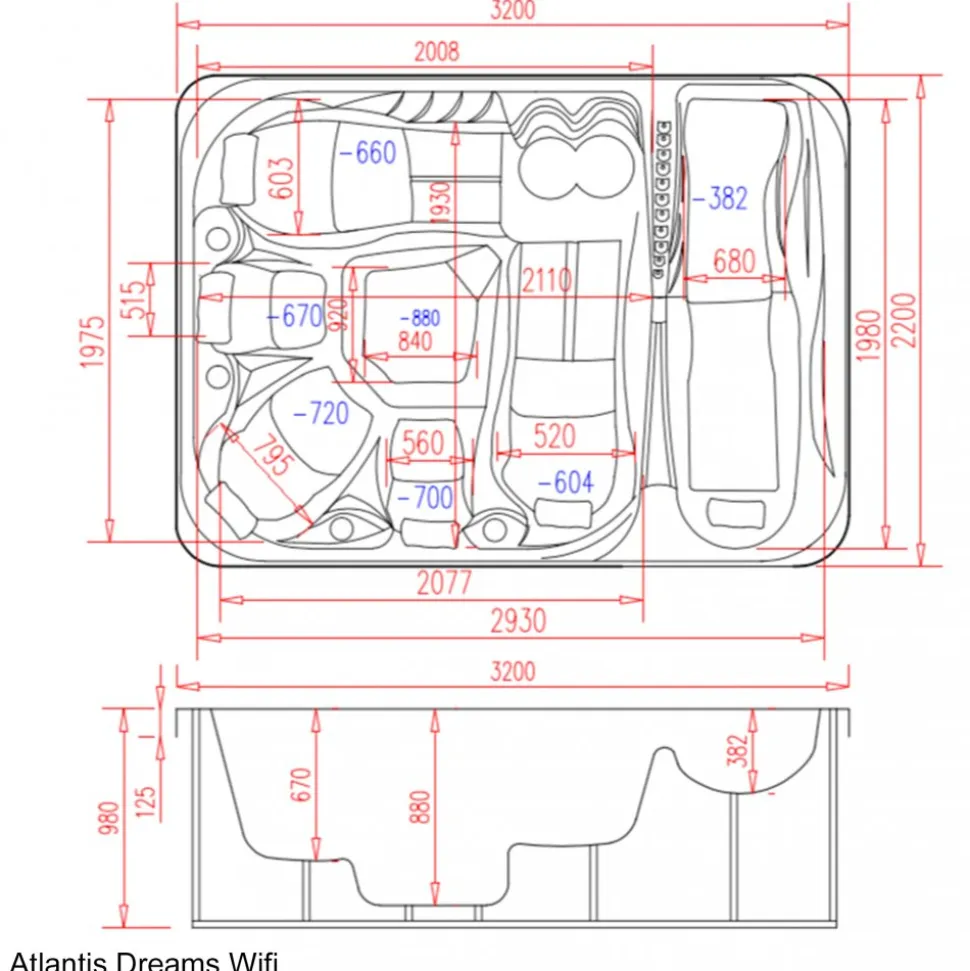 Spabad Atlantis Dreams WiFi - 6 personer | Lyfco