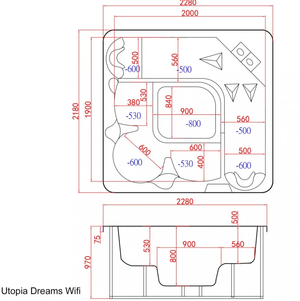 Spabad Utopia Dreams - 5 personer | Lyfco