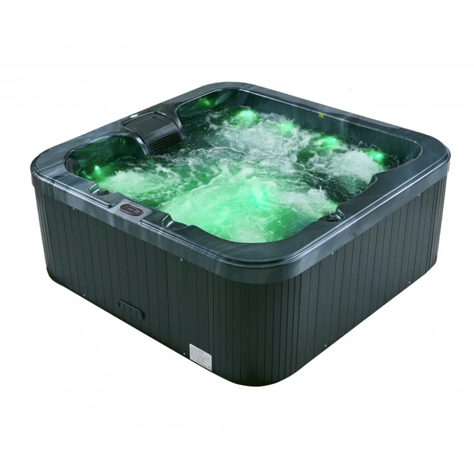 Spabad Zeus Blackline | 190x190cm | 4-6 personer | Balboa® & Lucite®