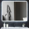 Spegel med LED-belysning och anti-fog-funktion
